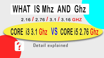 What is Mhz and Ghz in Processor || Clock speed Explained || Core i3 and core i5 speed difference.