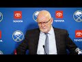 Alex Lyon "A Great Competitor" | Lindy Ruff After Buffalo Sabres Win Over LA Kings