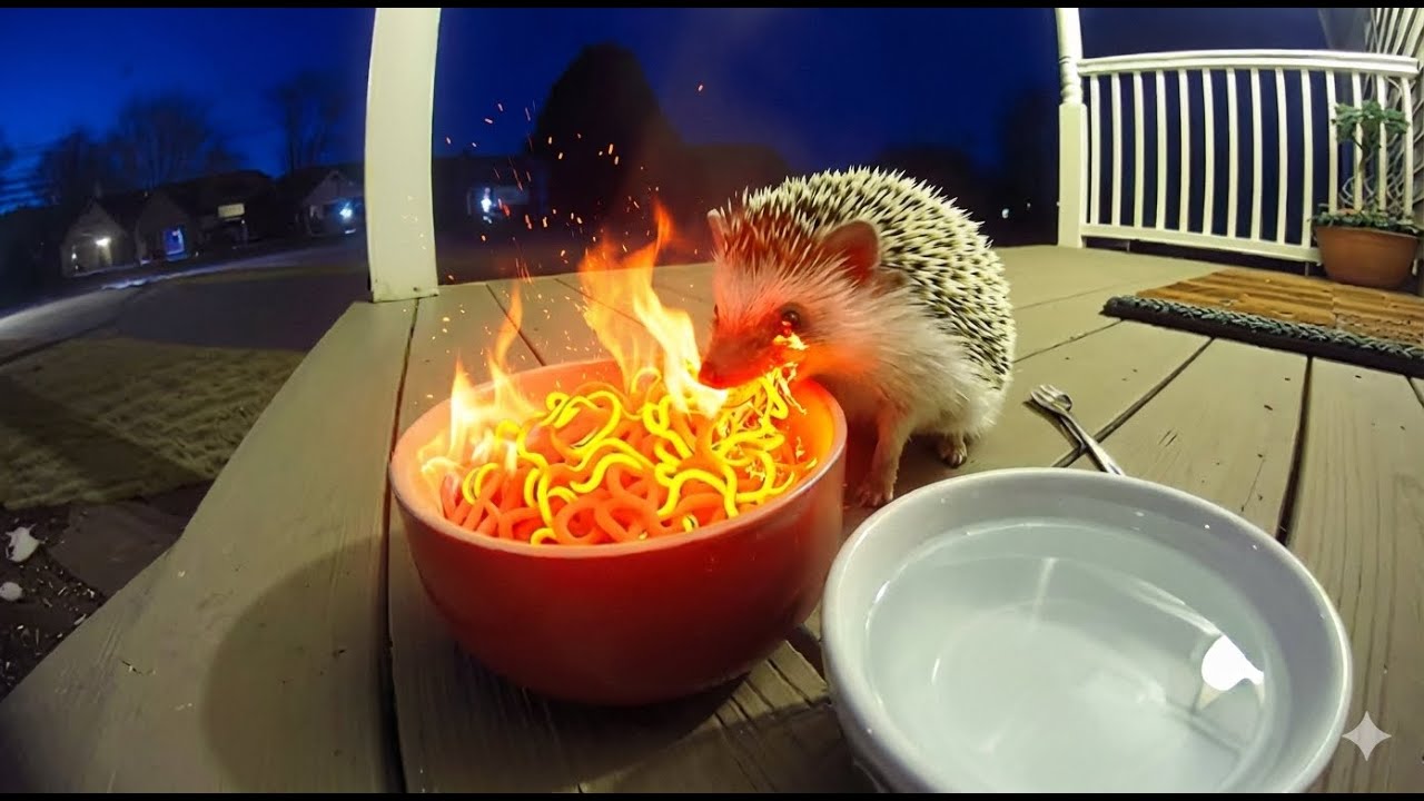 AI Animals Eating Spicy Food - Funny Reactions Compilation 2025