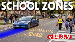 Can Tesla's FSD 14.3.9 Navigate School Zones Safely