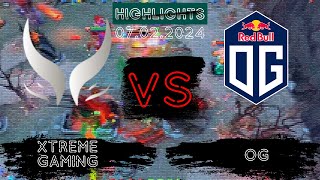 🟥ДО ЭТОЙ СЕРИИ У OG ВСЕ БЫЛО ПЛОХО | Xtreme Gaming vs OG BetBoom Dacha Dubai | 07.02.2024