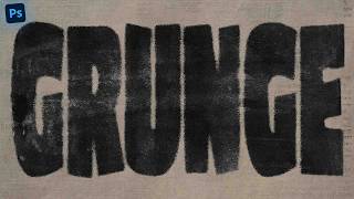 Grunge Text Effect in Photoshop Tutorial