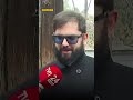 Expresidente Boric llega a homenaje a Salvador Allende:"Sacrificó su vida defendiendo la democracia"