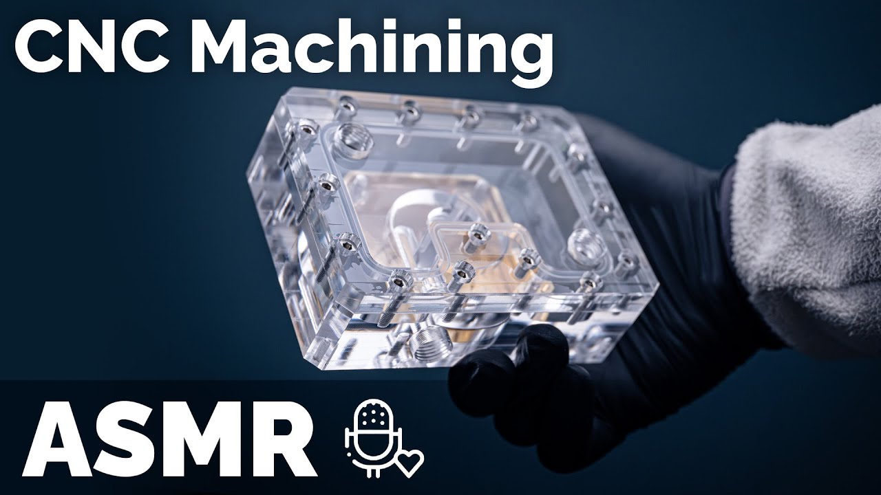 Machining a Mini Pump Reservoir | ASMR Edition | Only Machine Sounds