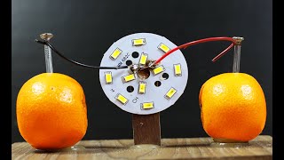 how to generate free energy electricity with orange  how to generate energy
