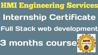 Full Stack Web Developer Internship Certificate// Internship certificate explained in Telugu.