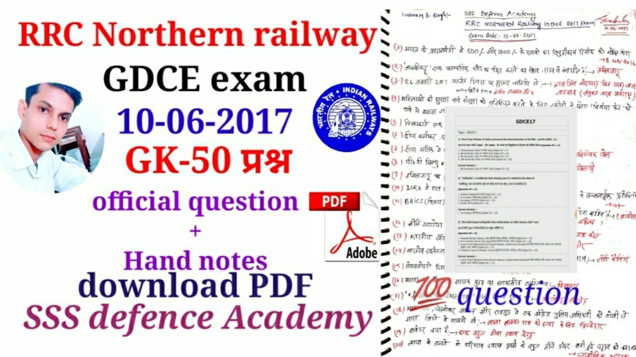 gk for railway exam 2017