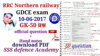 gk for railway exam 2017