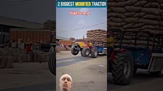 🚜Top 2 full modified🚜 tractor stunt short🚜 #tractor 🚜#automobile🚜#viral #farming🚜 #tranding #shorts🚜