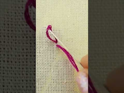 Bordado sin nudos #bordandoarte #embroidery #stitching #bordadofantasia #bordar #puntadas