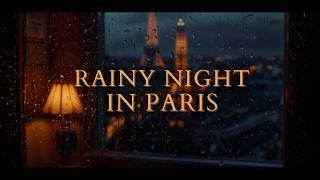 Rainy Night in Paris 🌧️ Smooth Jazz & Rain Sounds for Deep Sleep (90 Min) screenshot 5