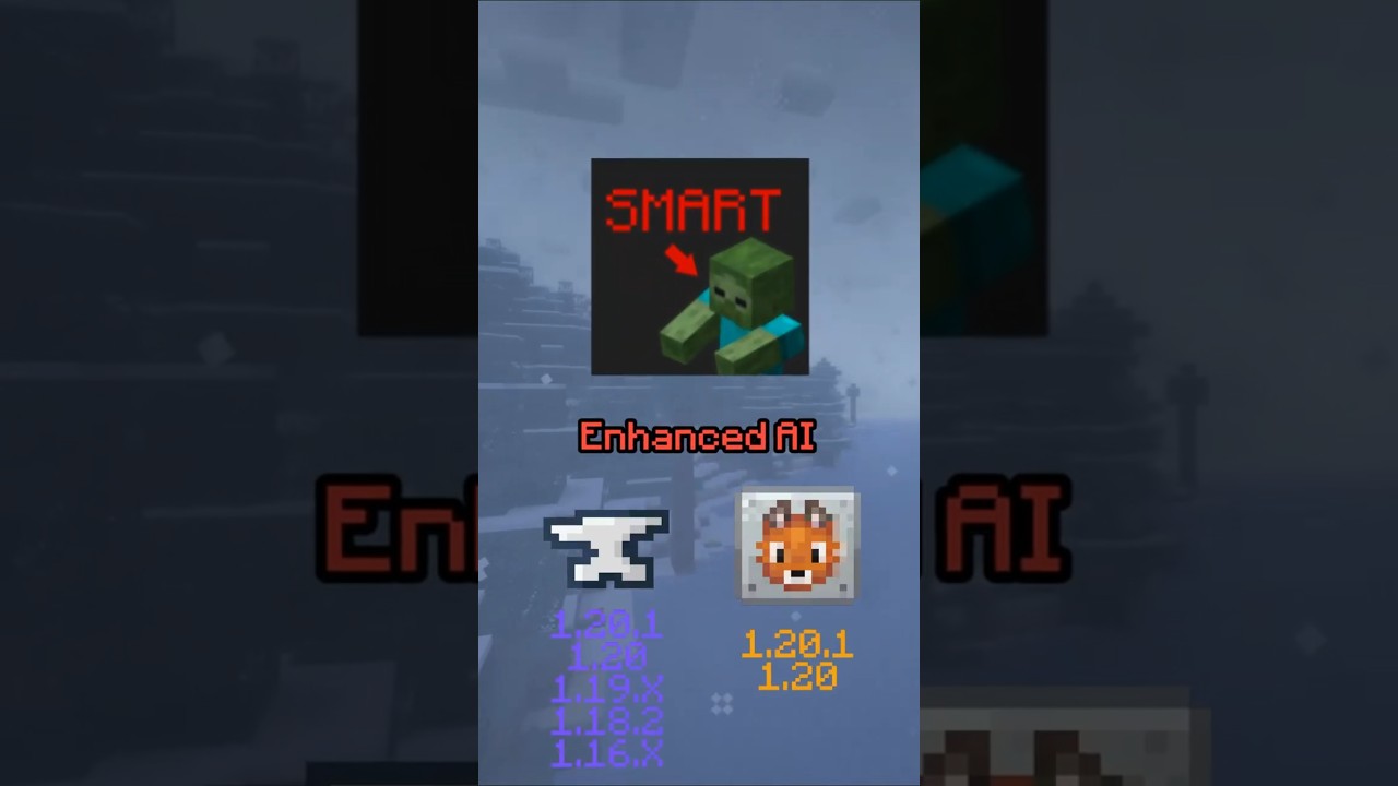 Обзор Майнкрафт Мода - №1 Enhanced AI