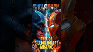 The $100 Billion Mistake: Bruce Wayne vs Tony Stark 💸 #viral #batman  #ironman #dc #mcu #marvelvsdc