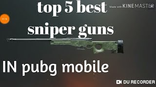 top 5 best sniper guns in [pubg mobile]😎 screenshot 4