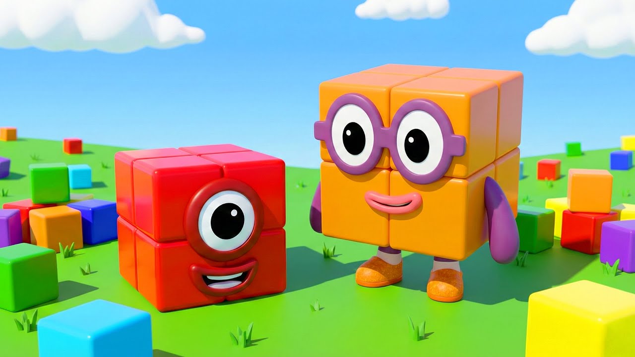 Numberblocks Play Grow Your Rubik's Cube in Roblox!