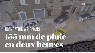 Un orage diluvien s'abat sur le village varois de Pignans, causant beaucoup de dégâts