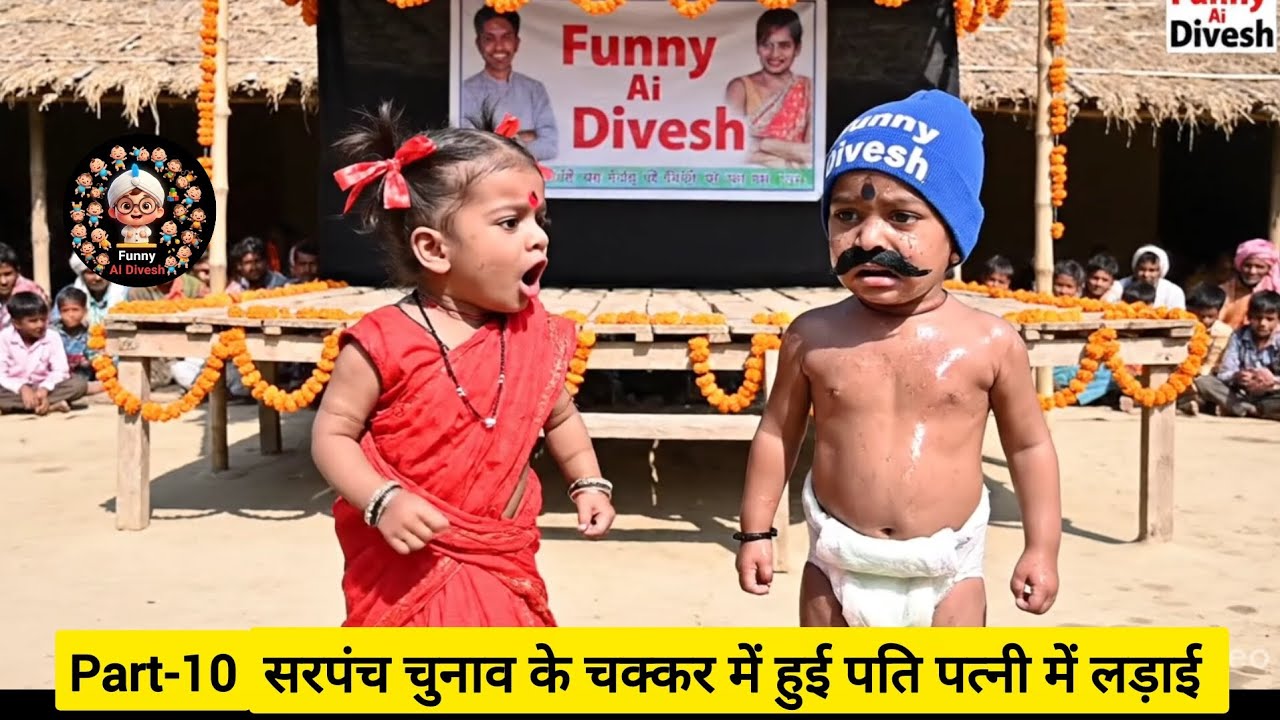 Pati patni ki jabardast ladai🥵😂🤪 #funnyvideo #viralvideo #patipatni #wifehusbandfight #election 