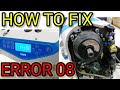 How to remove error 08  of Jack single needle 5559G sewing machine