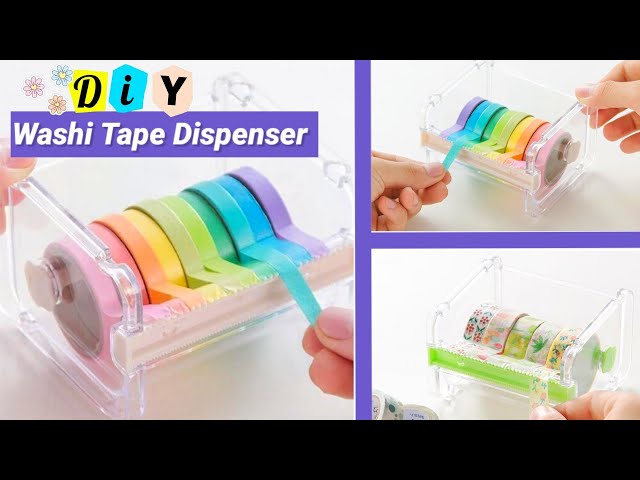 How to make washitape cutter at home / DIY washi tape dispenser