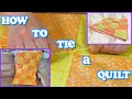 How To Tie A Quilt With Yarn | The Sewing Room Channel