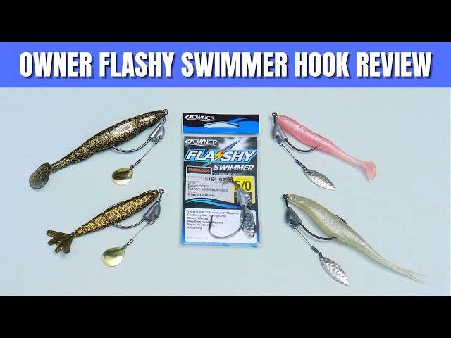 Owner Flashy Swimmer Weedless Weighted Rigging Hook Review 