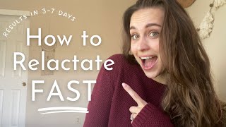 How to Relactate FAST: 5 Tips to Regain Your Milk Supply After a Huge Dip