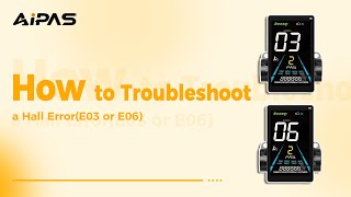 How to Troubleshoot a Hall ErrorE03 or E06