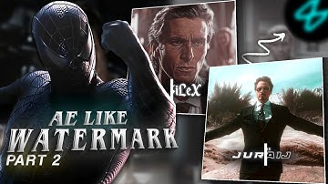 ✨ Level Up Your Edits: Amazing Ae-Style Watermark Tutorial 🤩