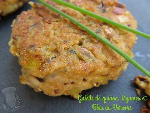 recette-des-galettes-de-quinoa-aux-légumes-et-au-bleu-du-vercors