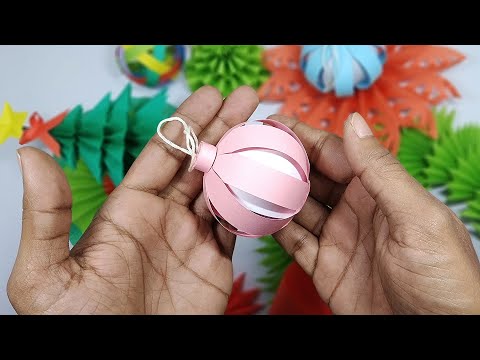 christmas-tree-ornaments-|-how-to-make-paper-ball-ornaments-for-christmas-decorations