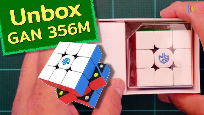 LotFancy GAN 356 M 3x3 Magnetic Speed Cube, 3x3x3 Gans 356M Puzzle Cube,  Lite Version,Stickerless 