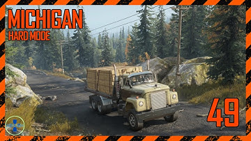 Drummond Island Tasks | Hard Mode | Michigan | Part 49 | SnowRunner