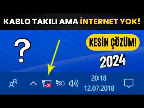 Ethernet Kablosu Takılı Ama İnternet Yok Sorunu - Kesin Çözüm | Windows 7, 8, 10, 11