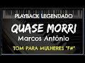 🎤 Quase Morri (PLAYBACK LEGENDADO no Piano - TOM FEMININO "F#") Marcos Antônio, by Niel Nascimento