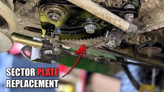Replacing a Steering Sector Plate and Pinion Gear on a John Deere D170 Riding Mower