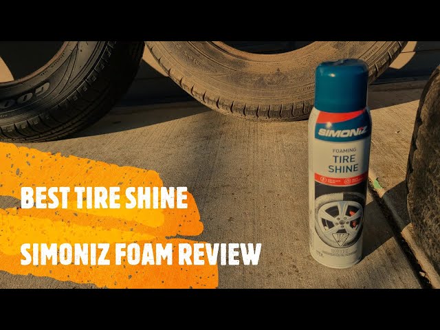 Simoniz Foaming Tire Shine Spray, Car & Tire Cleaner Foam Spray, 18 oz, 4  Packs