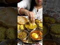Luchi, Cholar dal, Cholar daler bora, Egg tarka, Egg kasha😋😍#shortsfeed #food #trending #indianfood