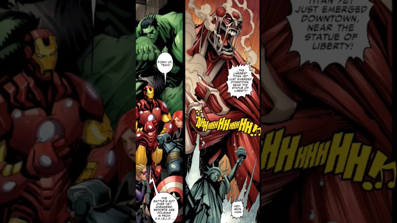 Attack on Avengers!! Avengers  and attack on Titan Crossover • Avengers vs Aot 