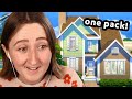 i built an entire sims house using only *ONE* pack