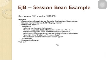 Sec  1.10.  EJB Session Bean example