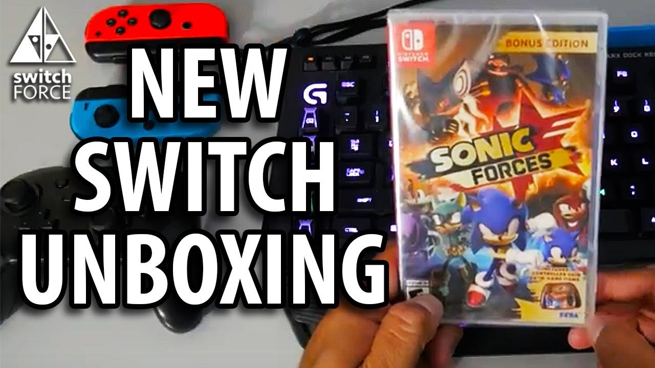 Sonic Forces Bonus Edition (Switch/Xbox One/PS4) Unboxing !! 