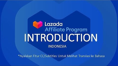 Welcome to Lazada Affiliate Program