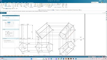 Orthographic Projection of Pentagonal Prism 02