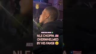 THIS IS NLE CHOPPA OVERWHELMED BY HIS FANS! 👀😂 #nlechoppa #hiphop