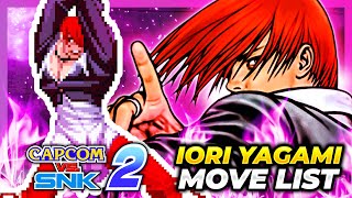 IORI YAGAMI MOVE LIST - Capcom vs. SNK 2: Mark of  the Millenium 2001 (CVS2)