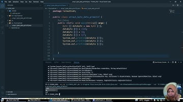 a. Membuat & Menampilkan Elemen Array Menggunakan 8 Tipe data primitif di java