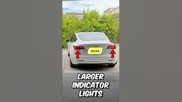 2022 vs 2021 Tesla Model 3 Tail Light Upgrade!💡#shorts #teslamodel3