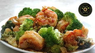 Shrimp and Broccoli in Garlic Sauce ?? | BETTER THAN TAKEOUT - 15 Mins Shrimp and Broccoli Recipe