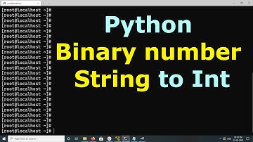 Python Convert base 2 Binary number String to Int