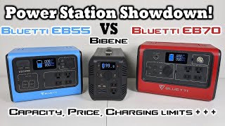 Power Station Showdown! Bluetti EB70 Vs. EB55 Vs. Bibene BUDGET Battery!